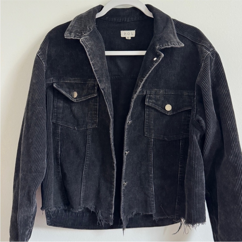 POL Black Corduroy Jacket - Picture 2 of 7